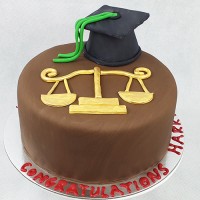 Graduation Law Cake